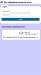 Mobile Screenshot of helpdesk.minisink.com
